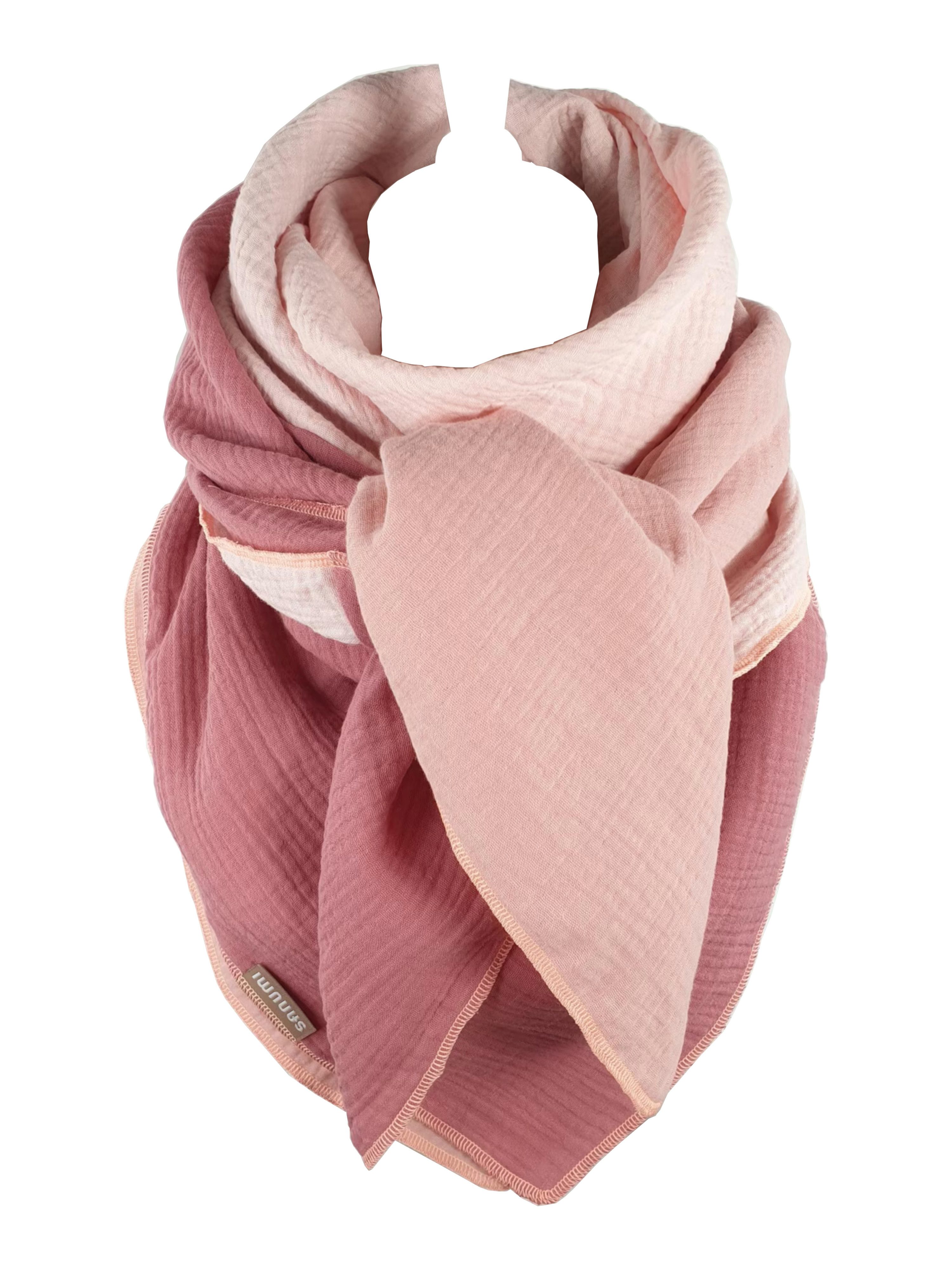 sanumi Halstuch musselintuch mehrfarbig pastellfarben günstig online kaufen