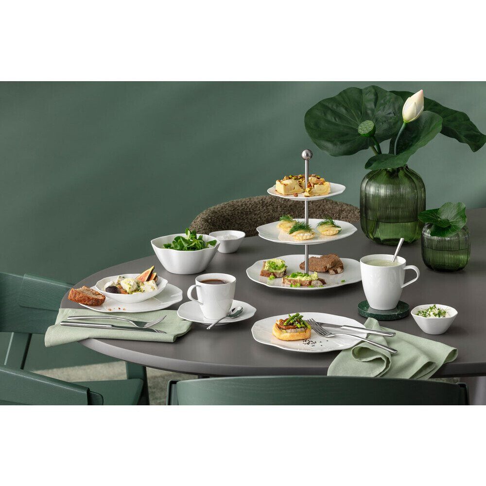 Villeroy & Boch Etagere Etagere 3-stufig Pura, Premium Bone Porcelain, (1-tlg), Made in Germany, Premium Bone Porcelain, weiß, stoßfest – Bild 3 von 3