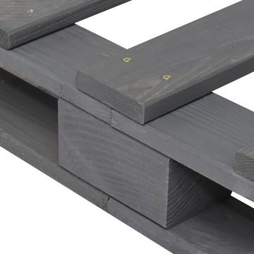 furnicato Bett Palettenbett Grau Massivholz Kiefer 120×200 cm