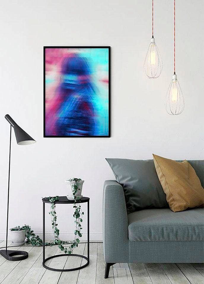 Neon Wohnzimmer Schlafzimmer, Kinderzimmer, Komar Poster (1 Porträts St), Girl,