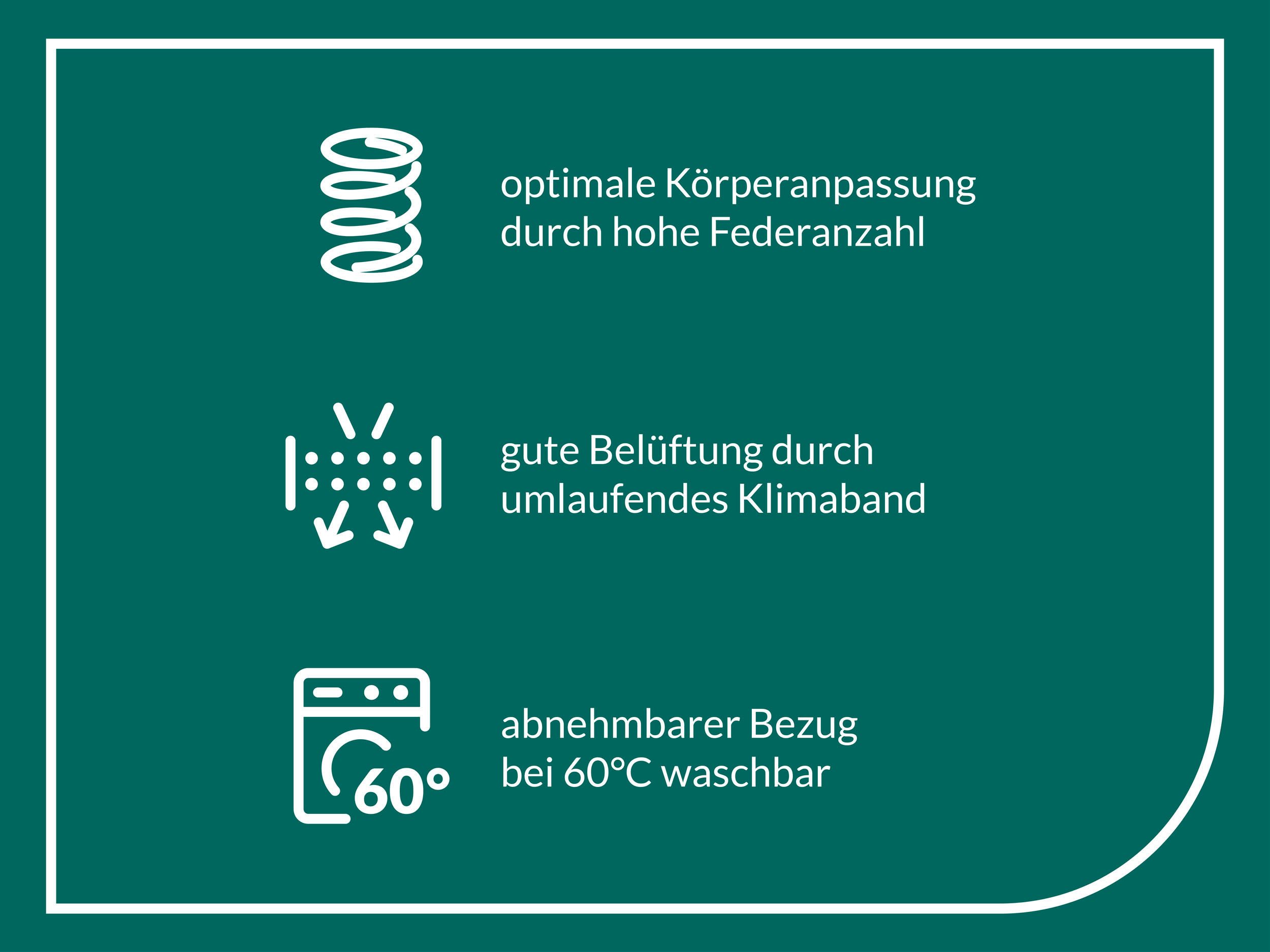 Taschenfederkernmatratze ProVita First Class T- BESTSELLER-Matratze, Top-Preis/Leistung, fan, 24 cm hoch, Über 1600 5-Sterne-Bewertungen, Matratze in 90x200 cm, 140x200 cm