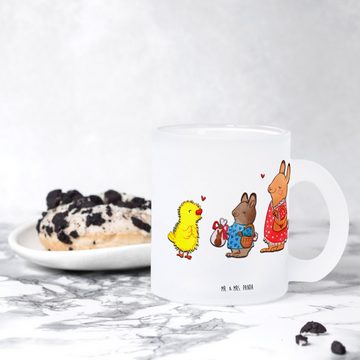 Mr. & Mrs. Panda Teeglas Ostern Geschenke - Transparent - Ostereier, Schokohase, Teebecher, Os, Premium Glas, Liebevolles Design