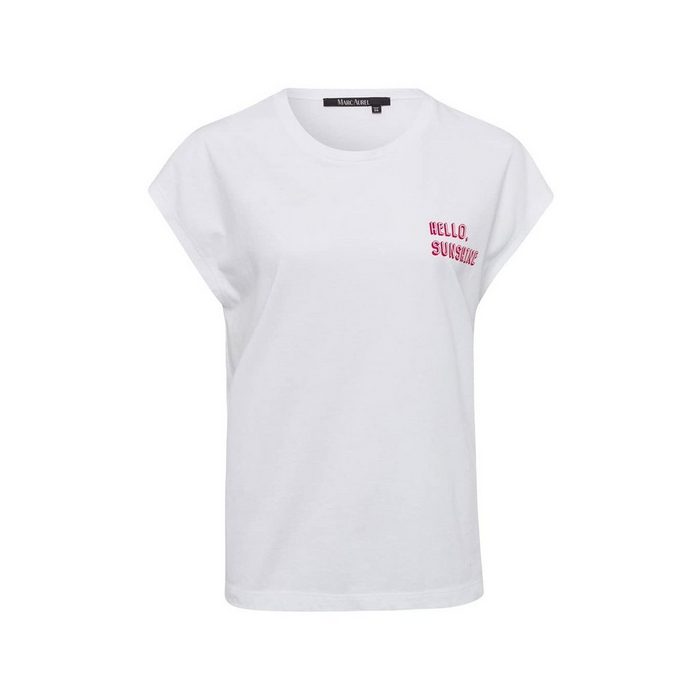 MARC AUREL T-Shirt weiß regular fit (1-tlg)