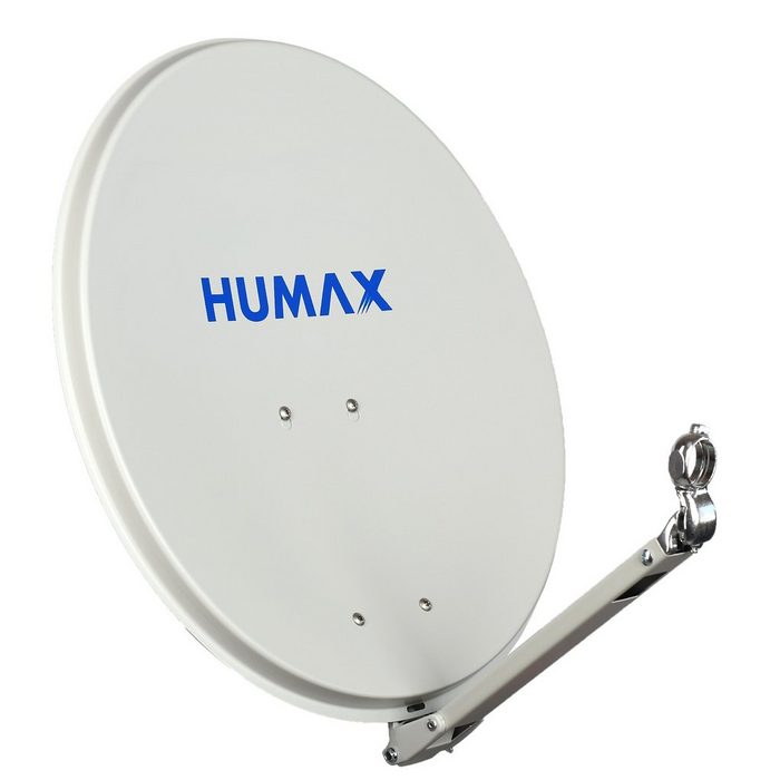 Humax Professional Sat-Spiegel (65 cm Aluminium Kabeldurchführung ziegelrot anthrazit hellgrau)