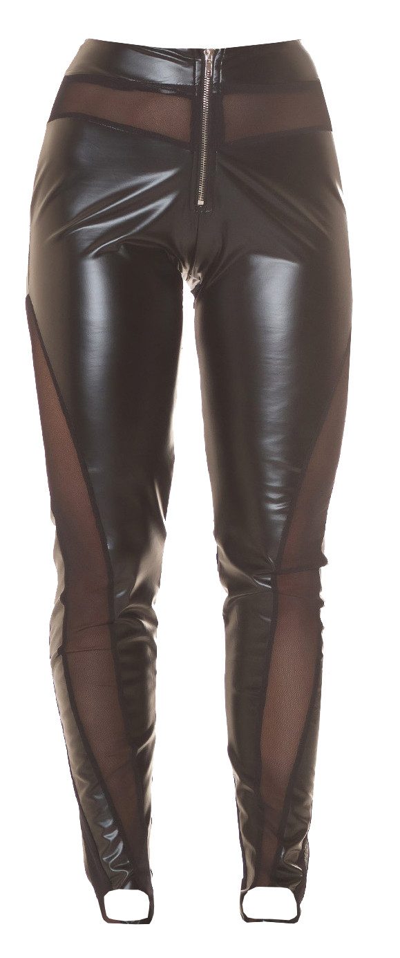 Koucla Steghose mit Mesh-Einsätzen, Damenhose Hose günstig online kaufen