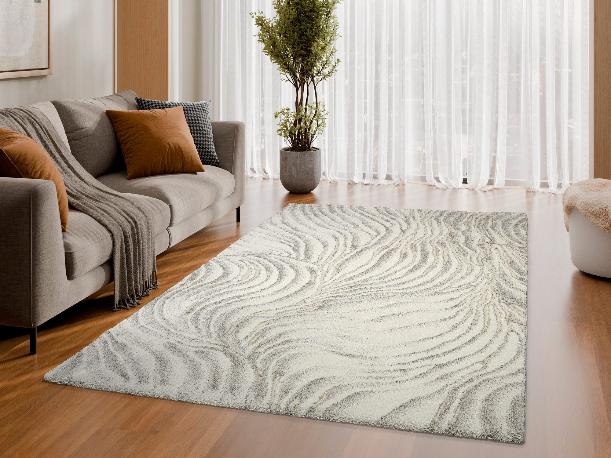 OCI DIE TEPPICHMARKE Teppich LIV CORAL, auch als Läufer und in Rund, rechteckig, Höhe: 20 mm, Design Teppich, auch in quadratischer Form, alle Räume