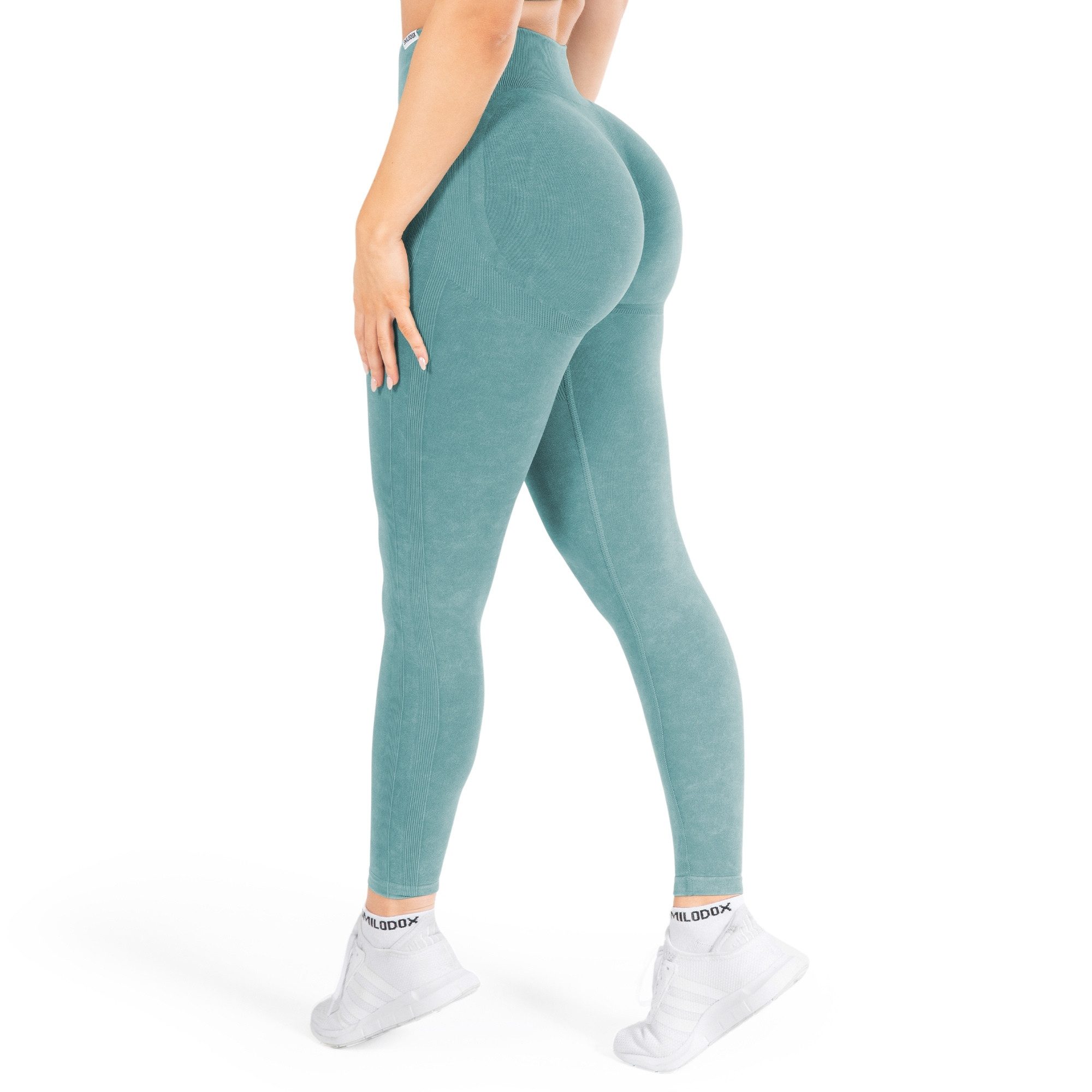 Smilodox Leggings Batik Acid Scrunch, Shaped Fit Seamless Sporthose Yogahose Squatproof Seamless Scrunch Design High Waist Blickdicht