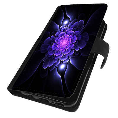 Traumhuelle Smartphone-Hülle Für Samsung Galaxy A53 5G Hülle Motiv 41 Blume Violett, Handy Tasche Klapp Hülle Flip Case Etui Cover Silikon Schale