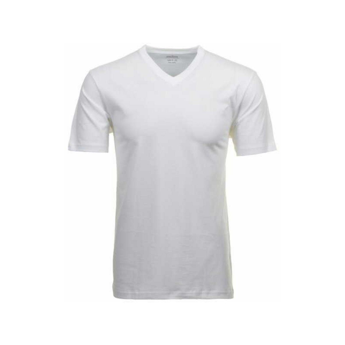 fit weiß RAGMAN (1-tlg) Modern V-Shirt