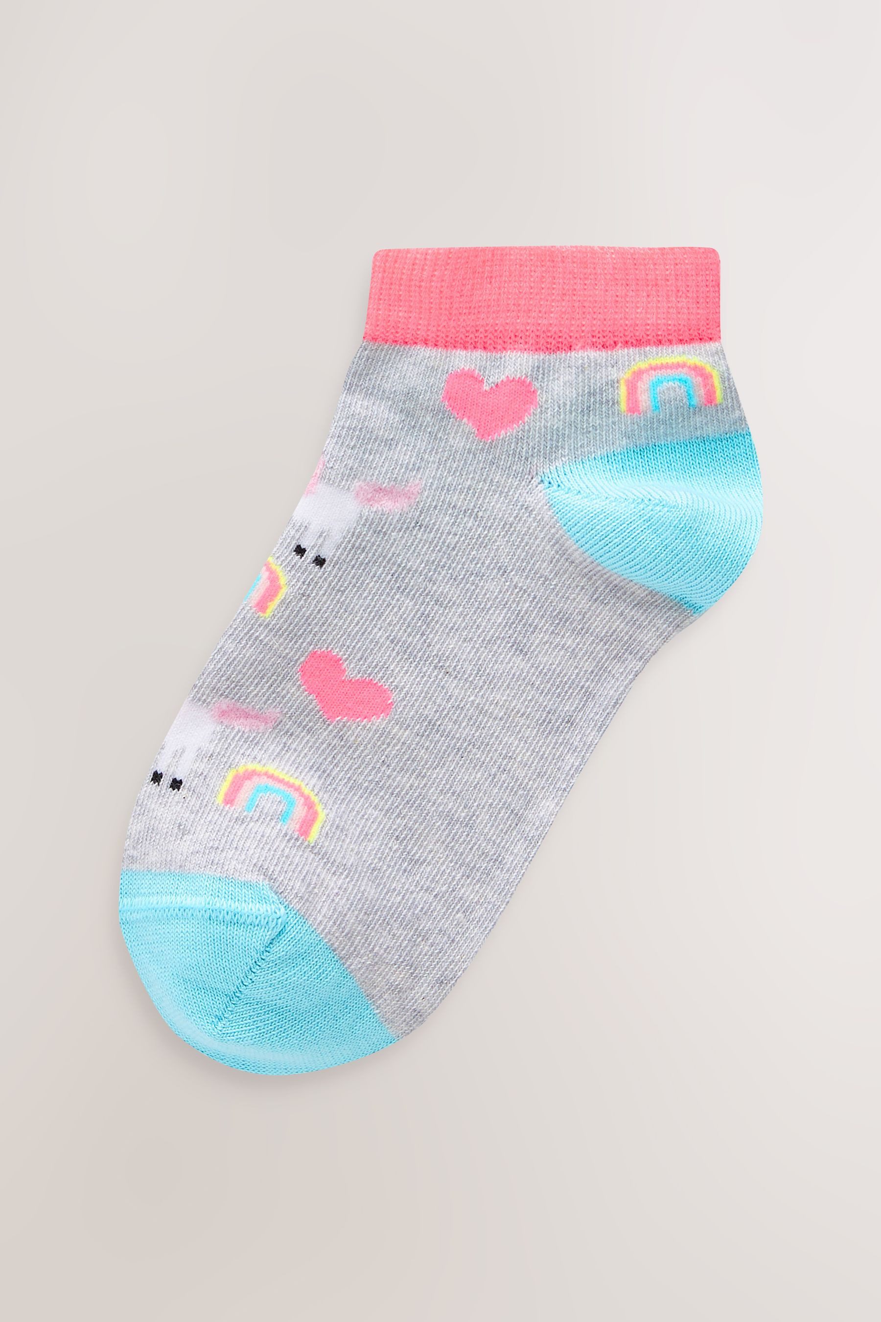 Next Sneakersocken Sneakersocken Einhorn mit Baumwolle, 5er-Pack (5-Paar)