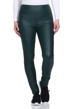 Aurela Damenmode Lederhose Warme Kunstlederleggings gefütterte Lederleggings für Damen (1-tlg) auch in großen Größen erhältlich, mit elastischem Bund, mit Gesäßtaschen, mit Teddyfleece gefüttert