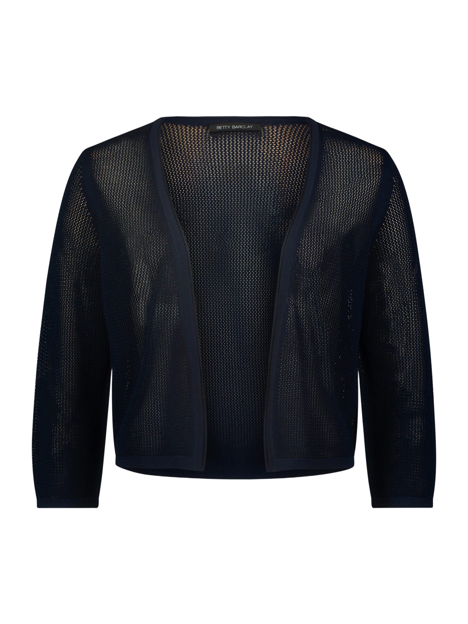 Betty Barclay Wolljacke blau,Elegant,Viskose,Unifarben,V-Ausschnitt,3/4 Arm,Gerade