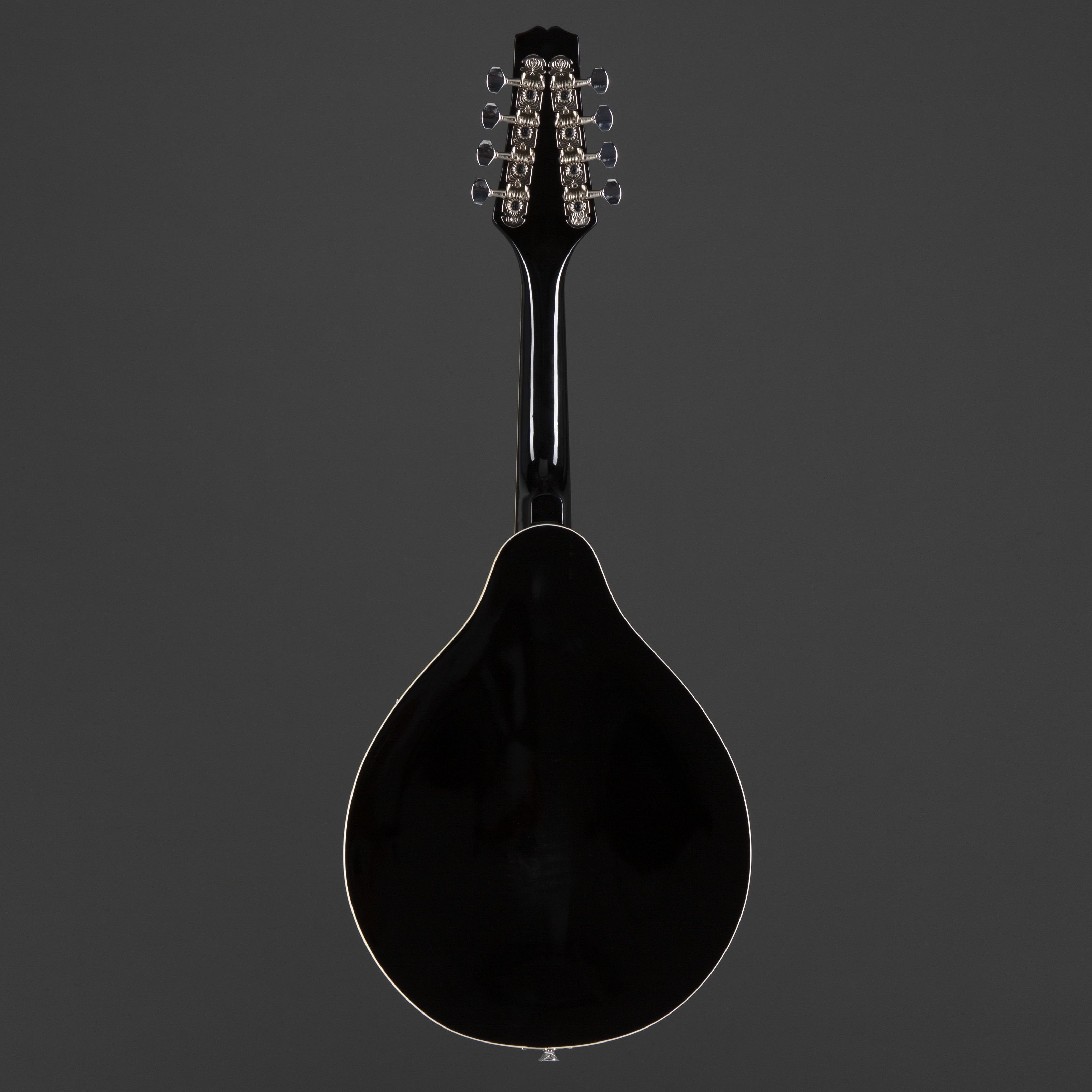 Red Hill Mandoline, A-Style Mandoline Hochglanz Schwarz 355mm Mensur Linde Decke Composite Griffbrett 20 Bünde Open Gear Mechaniken 8 Saiten Gloss-Finish, Diverse Saiteninstrumente, Mandolinen, Mandoline, A-Style Mandoline, Hochglanz Schwarz Mandoline