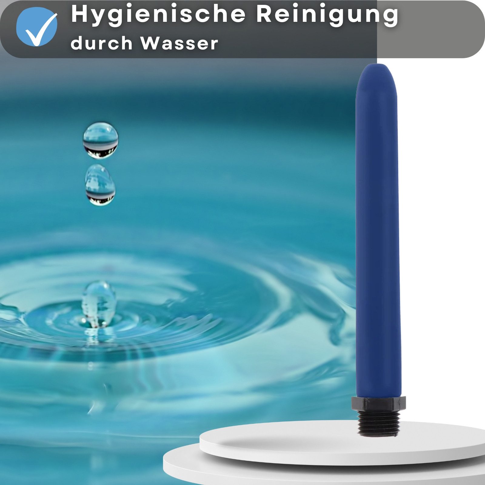 Lovelyness Mobiles Bidet Intimdusche mit 1/2 Zoll Gewinde für die Dusche oder Badewanne