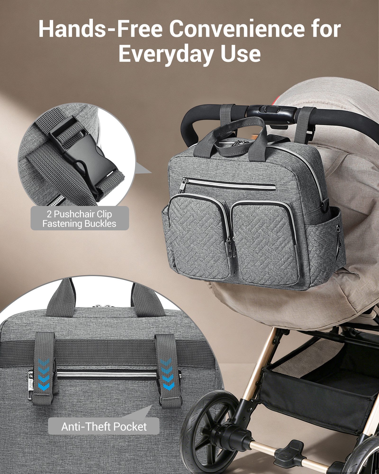 KONO Wickeltasche für Babys – Bild 3 von 5