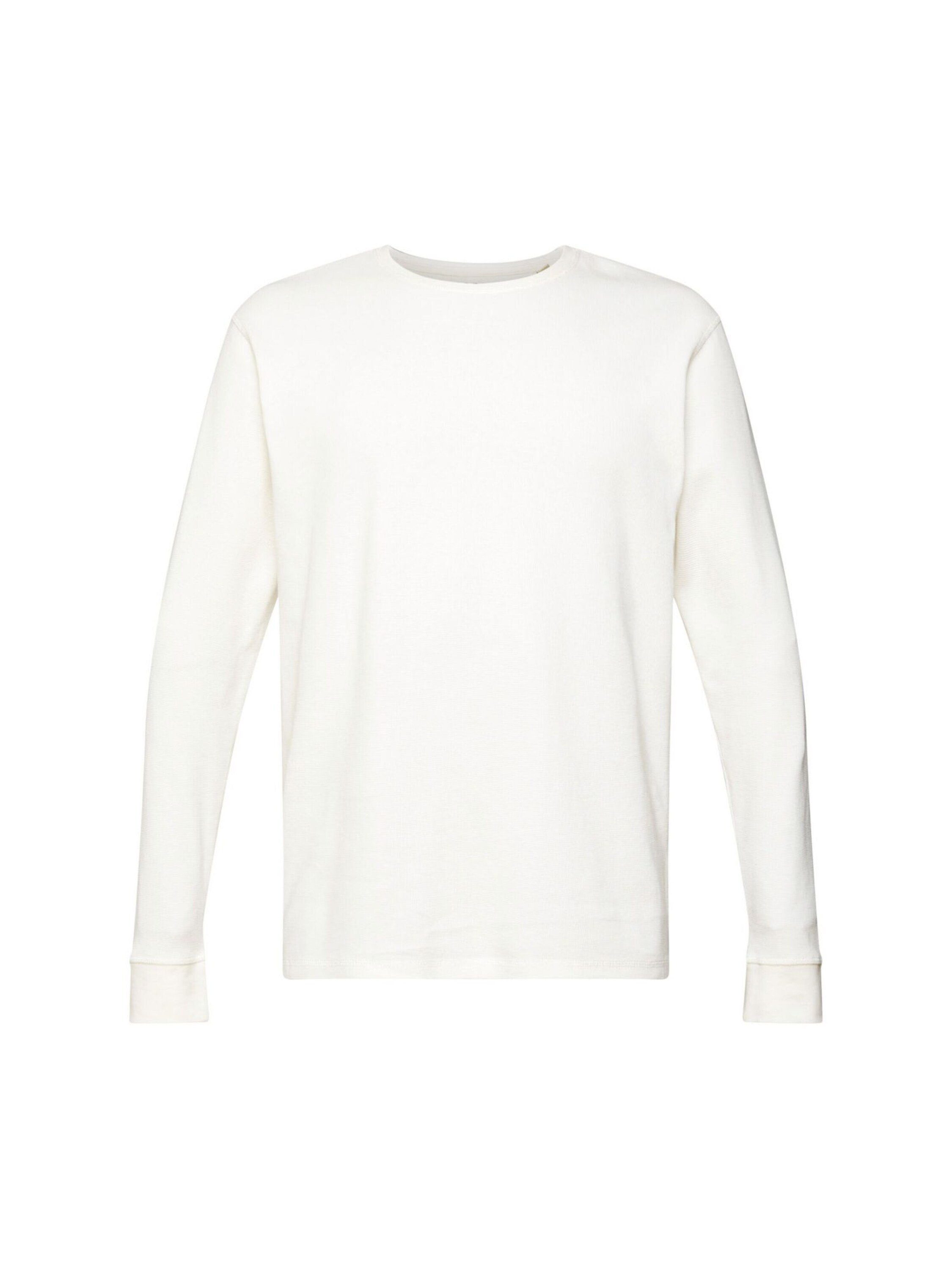 Esprit Langarmshirt (1-tlg) off white