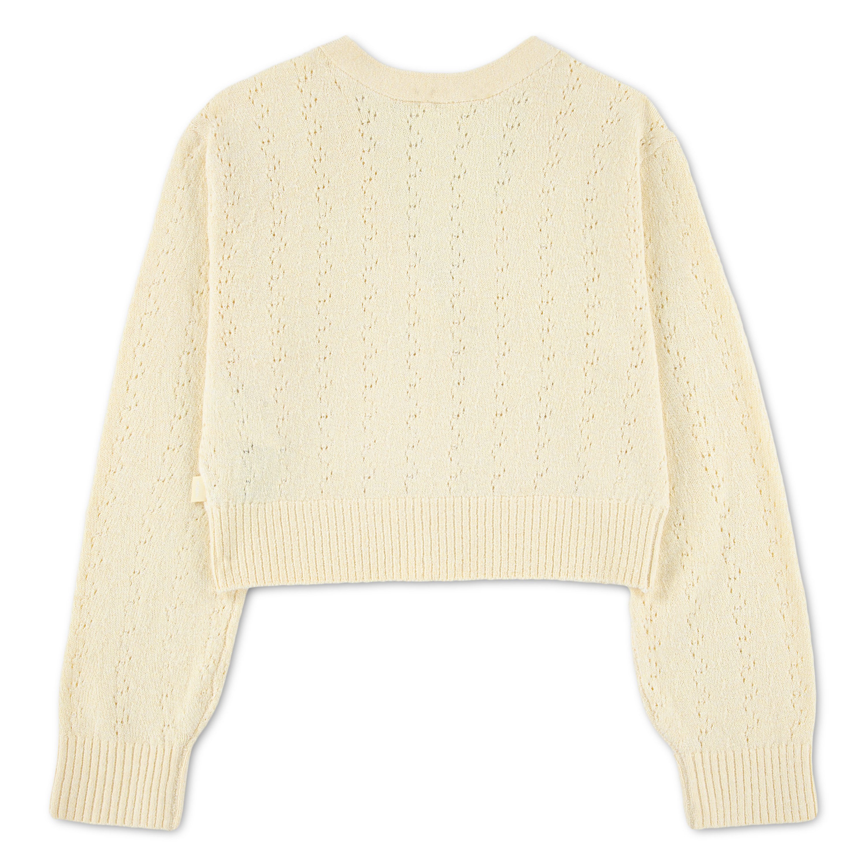 Abercrombie Kids Strickjacke AFG POINTELLE CARDIGAN mit Lochmuster
