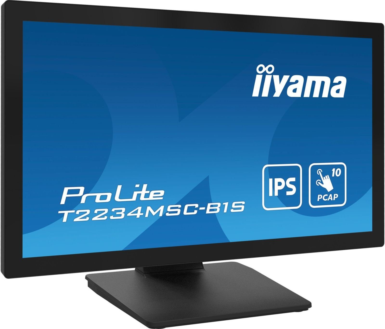 Iiyama 54.6cm (21,5) T2234MSC-B1S 16:9 M-Touch HDMI+DP IPS retail TFT-Monitor (1920 x 1080 px, Full HD, 8 ms Reaktionszeit, IPS, Touchscreen, Lautsprecher, HDCP)