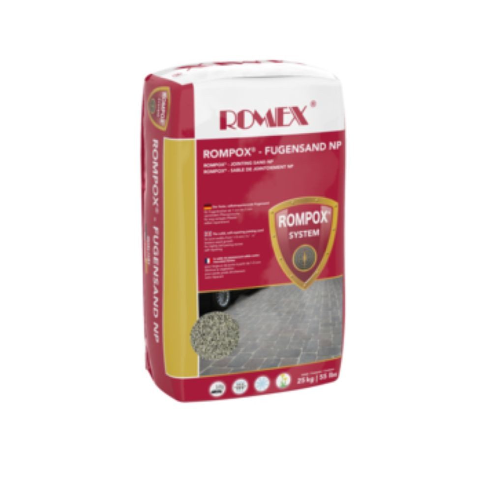 Romex Fugensand Rompox - Fugensand NP 25kg, mindert Unkrautwuchs, wasserdurchlässig
