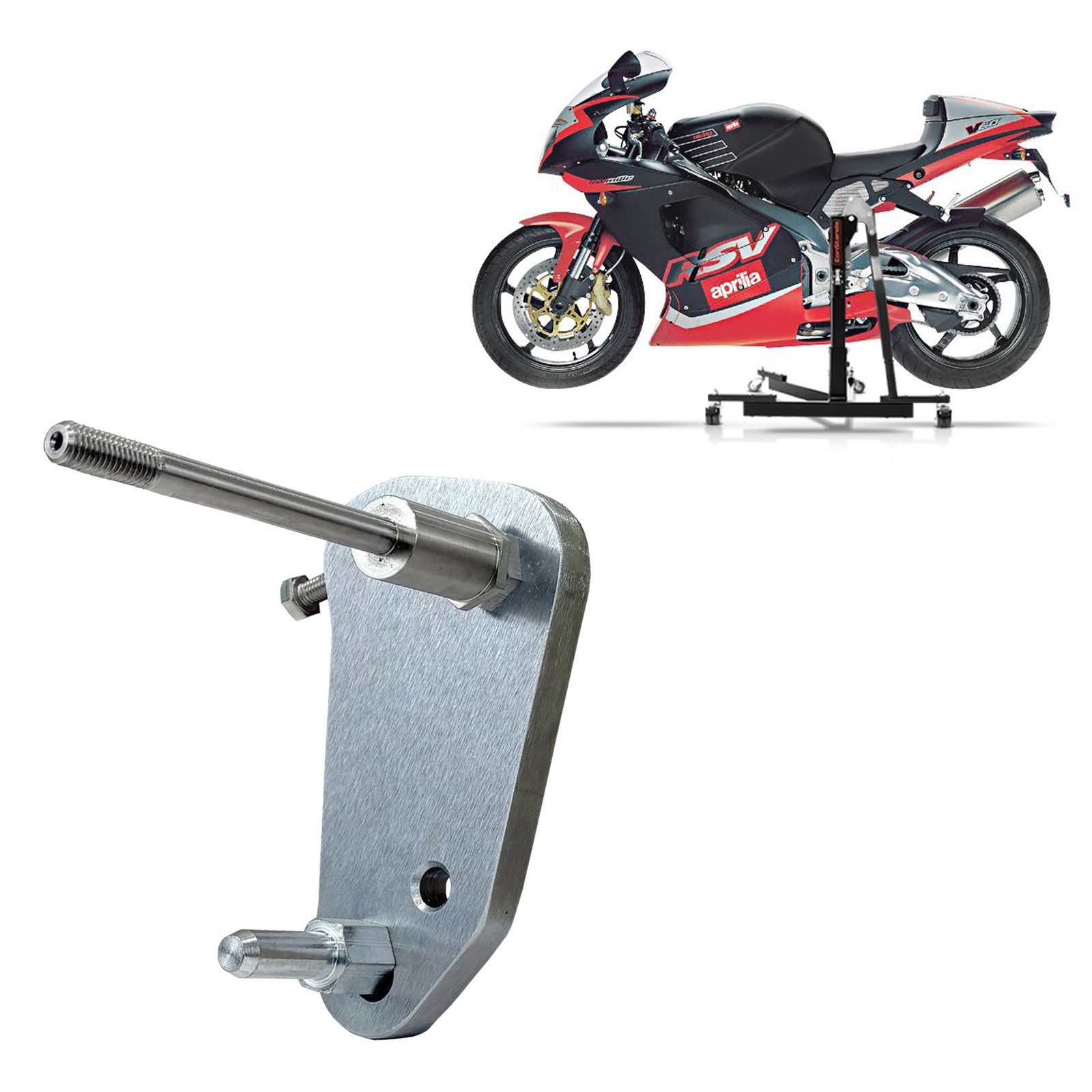 ConStands Motorradheber Adapterplatte für # Power Classic / Evo für Aprilia RSV Mille 98-03