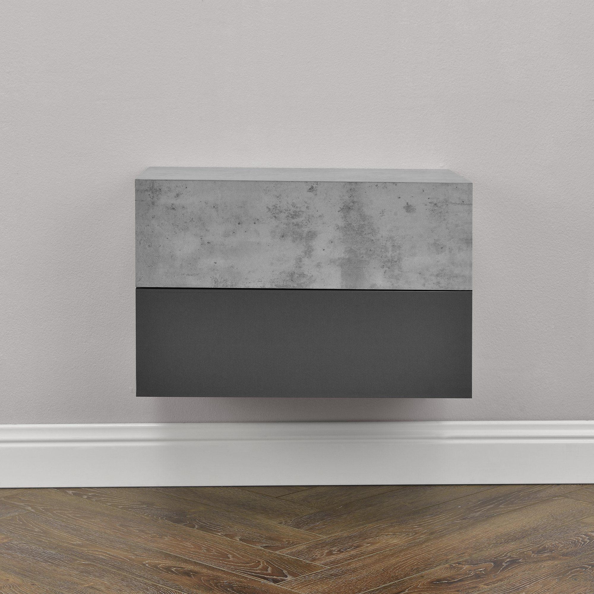 en.casa Nachtschrank »Oslo« mit Schublade 46x30x15cm günstig online kaufen