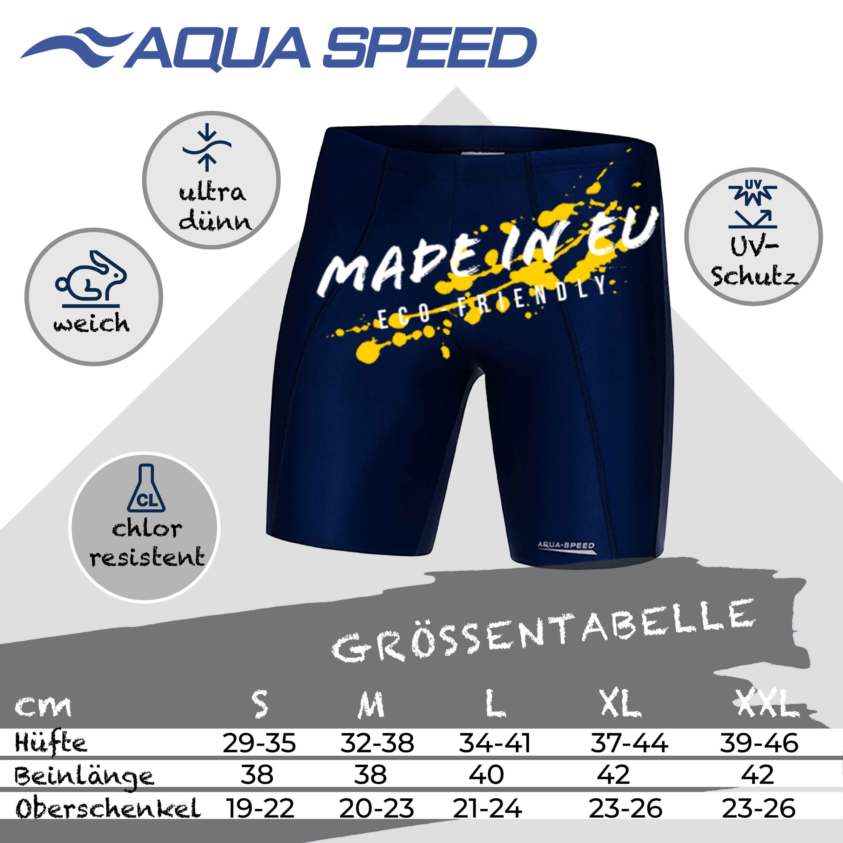 Aqua Speed Badehose Badehose Herren Night XXL Chlorresistent & langlebig (Für Pool, offene Gewässer & Wettkämpfe – vielseitig einsetzbar) Leicht & strapazierfäh – Bild 5 von 5