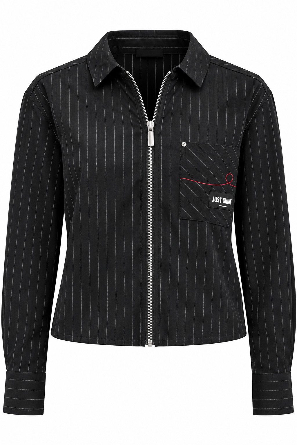 Freeman T. Porter Hemdbluse Chiky Campus - Modische Hemdbluse mit Reißverschluss für Damen