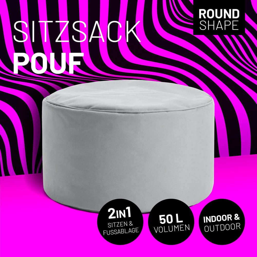 Lumaland Sitzsack Pouf 50L kompakt Hocker, günstig online kaufen