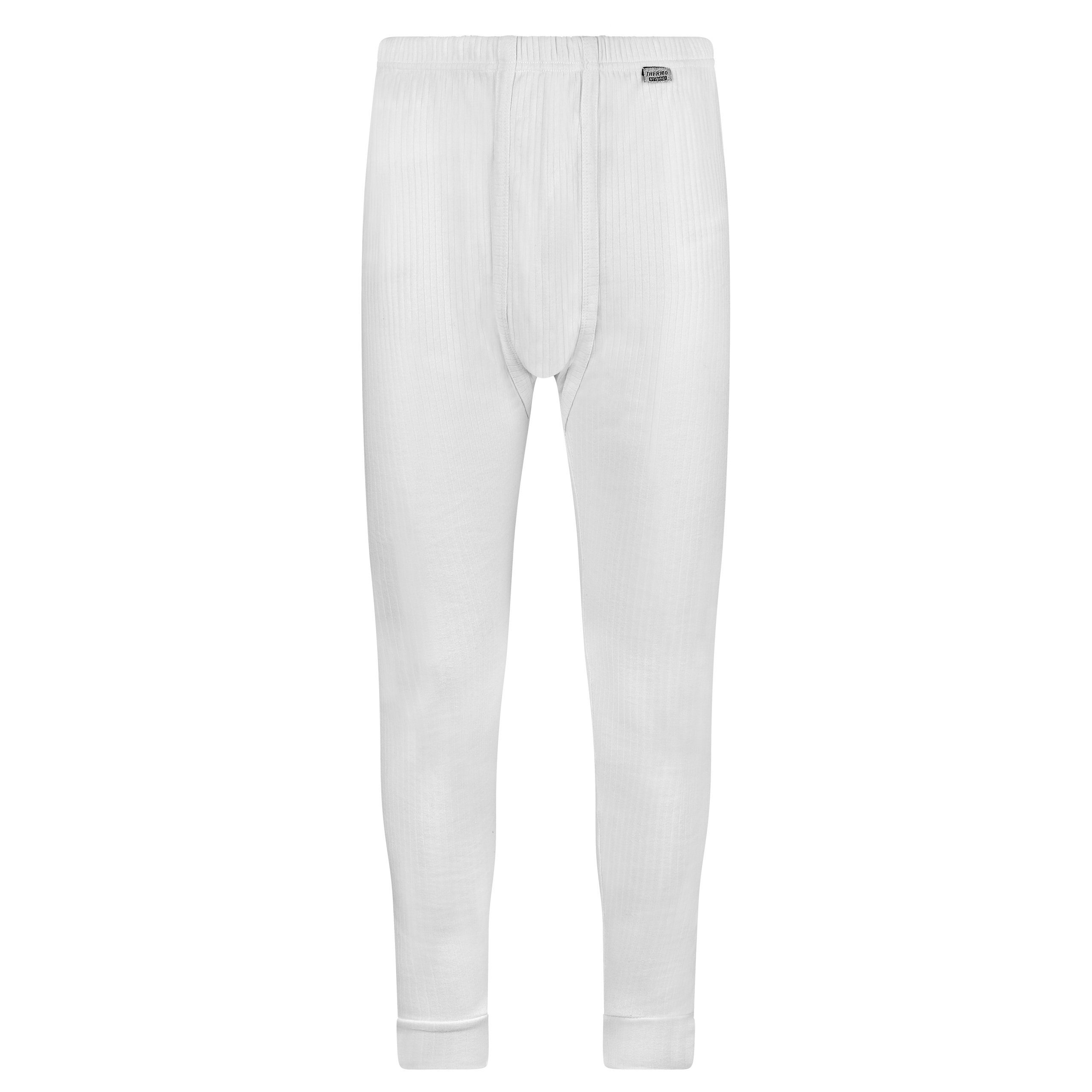 cwonlineshop Lange Unterhose Thermounterhose Herren Legging Lang Weiß 2 Stü günstig online kaufen