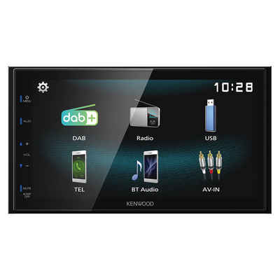 Kenwood Kenwood DMX125DAB - Moniceiver 6,8" TouchDisplay DAB+ Autoradio (Digitalradio (DAB), Hochglanz-Touch Panel, 75mm Einbautiefe, USB Mirroring Android)