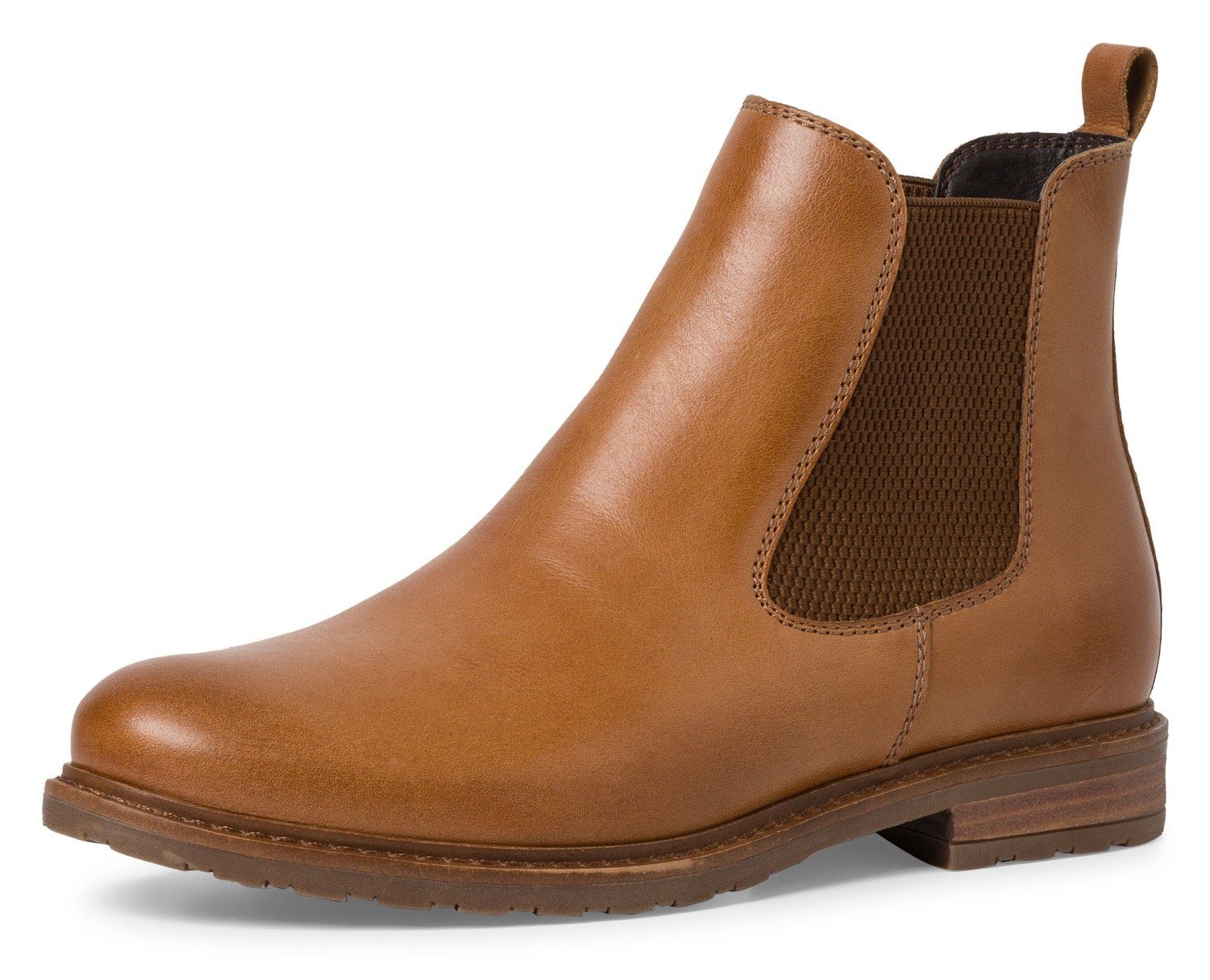 Tamaris Chelseaboots im klassischen used Look braun