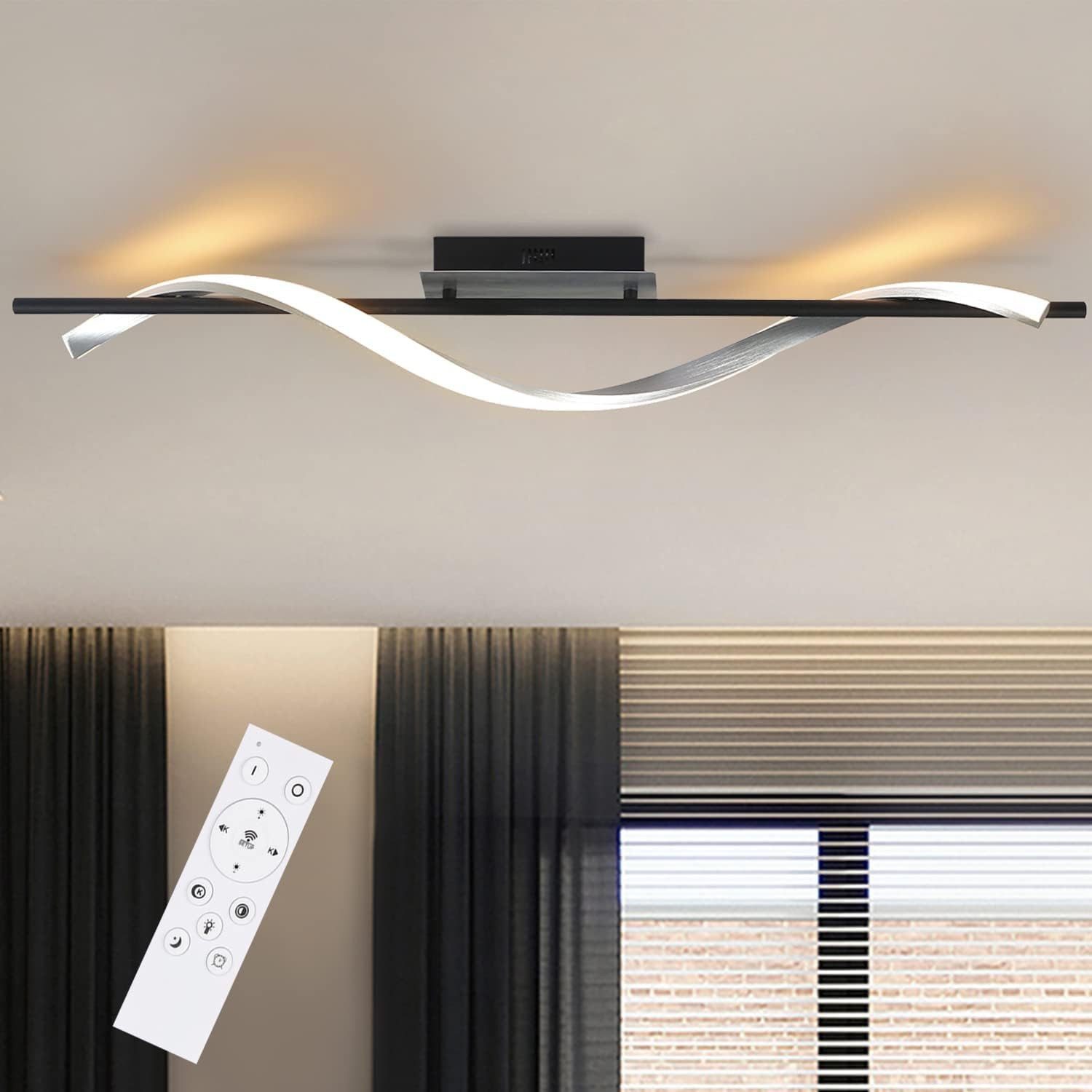ZMH LED Deckenleuchte Modern Spirale Design günstig online kaufen