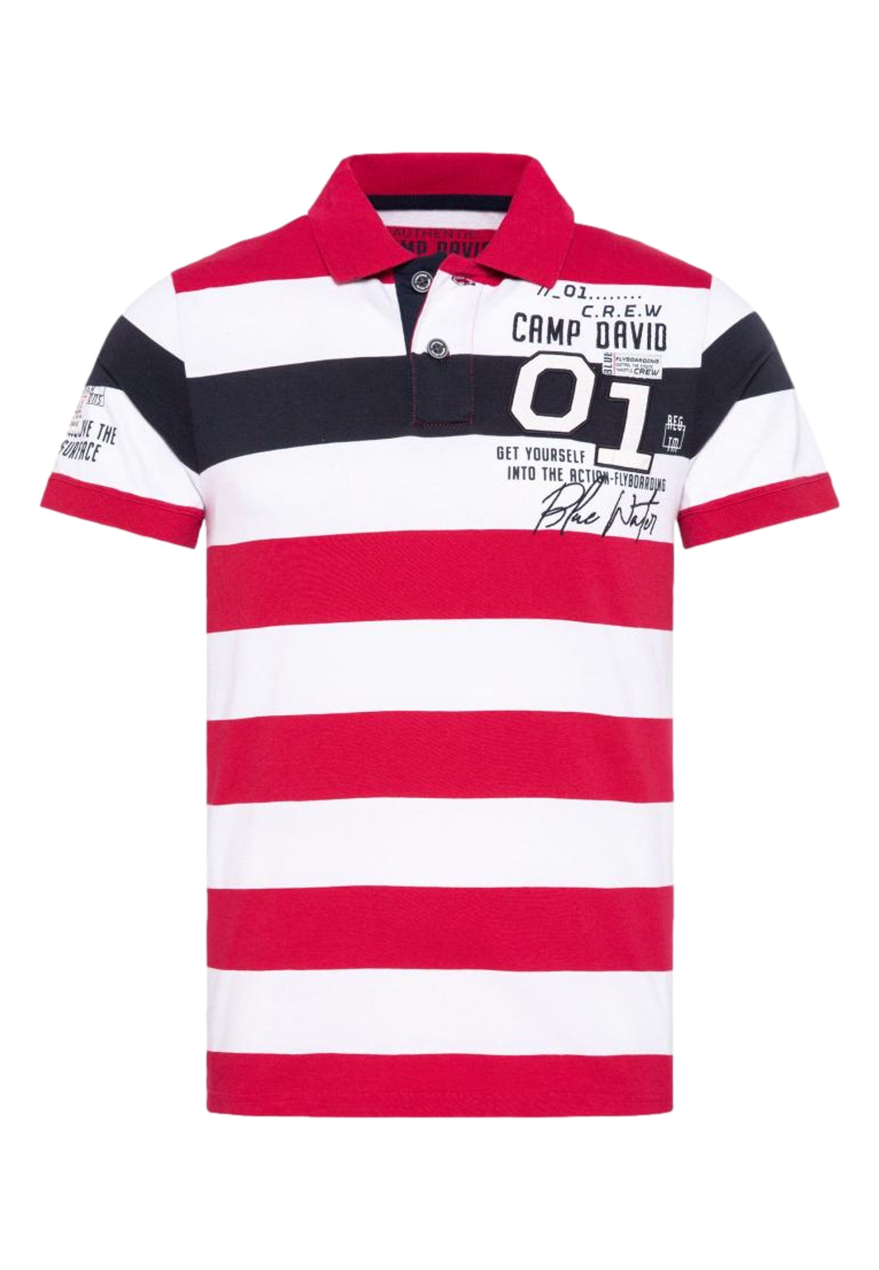 CAMP DAVID Poloshirt Poloshirt Kurzarmshirt (1-tlg., günstig online kaufen