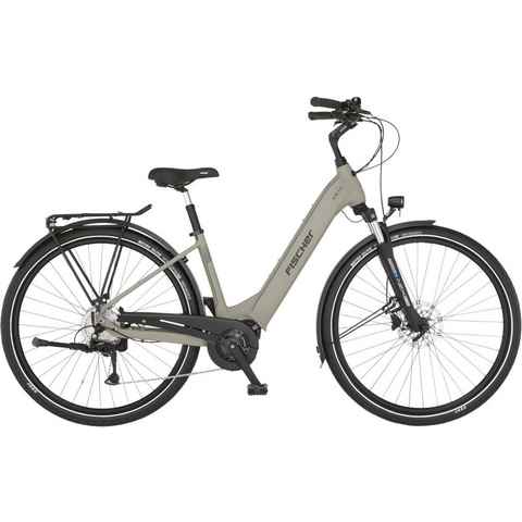 FISCHER Fahrrad E-Bike CITA 3.3I 522, 9 Gang Shimano, Kettenschaltung, Mittelmotor, 522 Wh Akku, (Schloss), Pedelec, Elektrofahrrad für Damen u. Herren, Cityrad