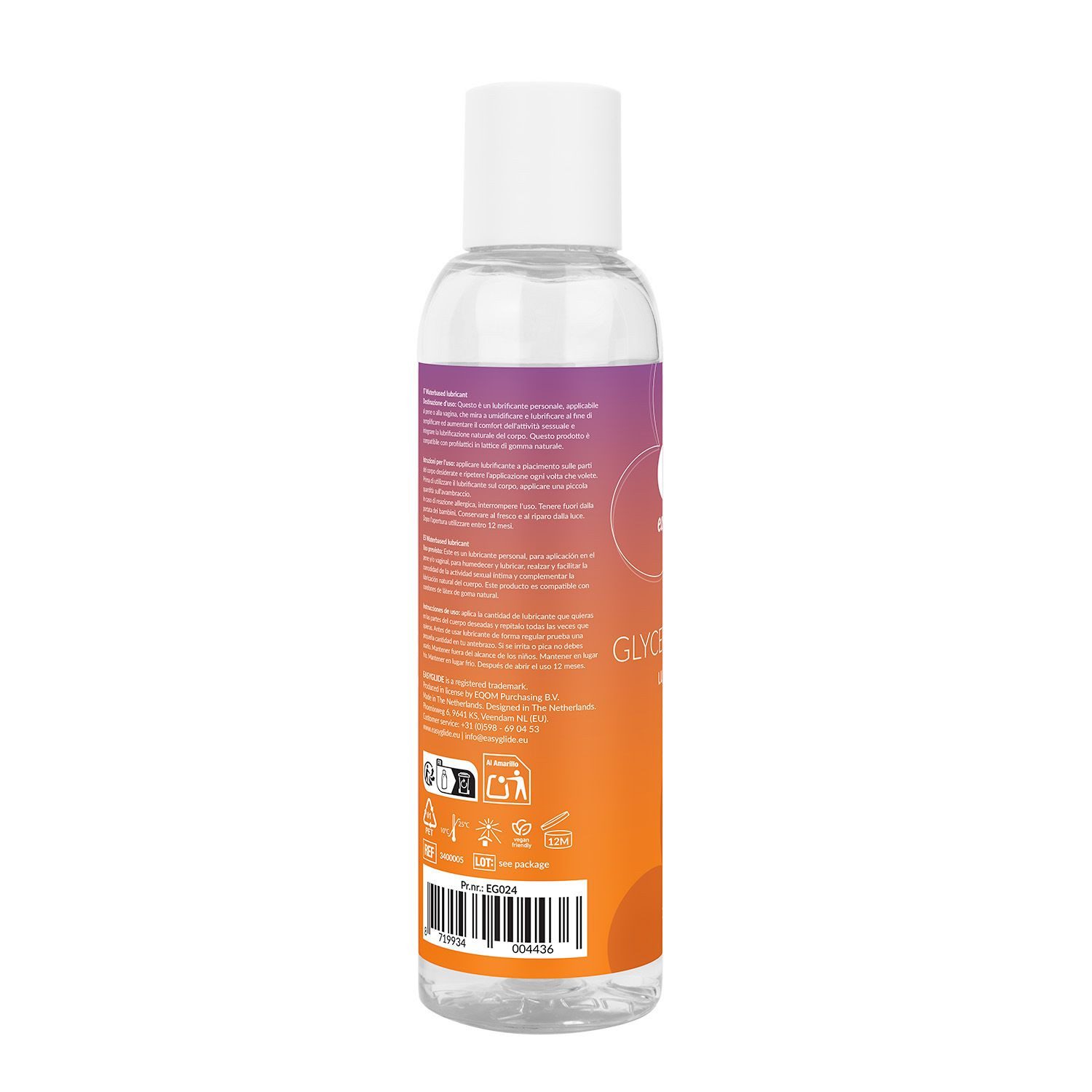 EasyGlide Gleitgel EasyGlide Gleitmittel Glycerinfrei - Gleitgel Wasserbasierend ohne Gly