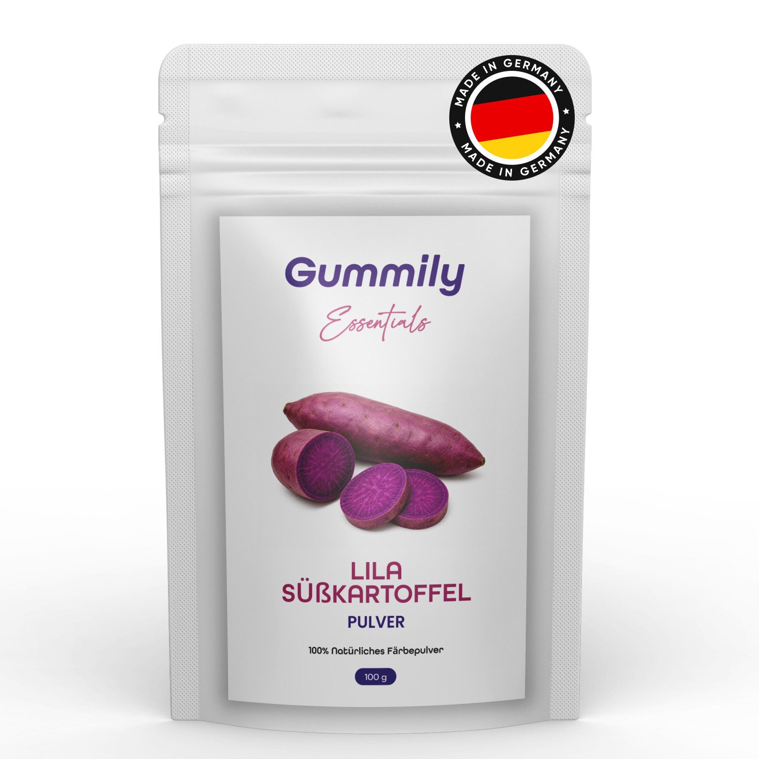 Gummily® Lila Süßkartoffel Pulver 100 g – 100% natürliches Färbe Pulver, 100 g