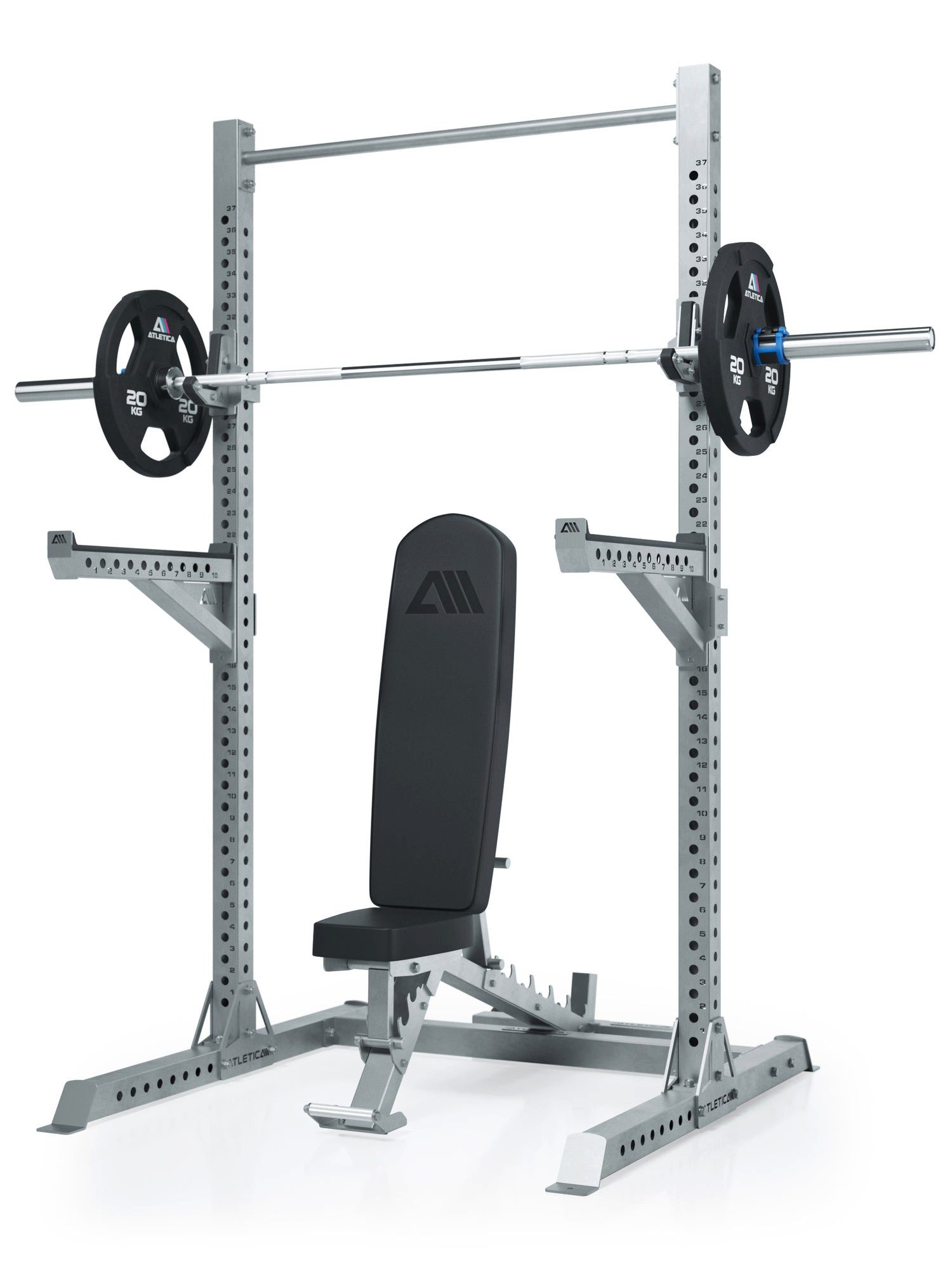 ATLETICA Power Rack Outdoor Squat Rack, Edelstahl