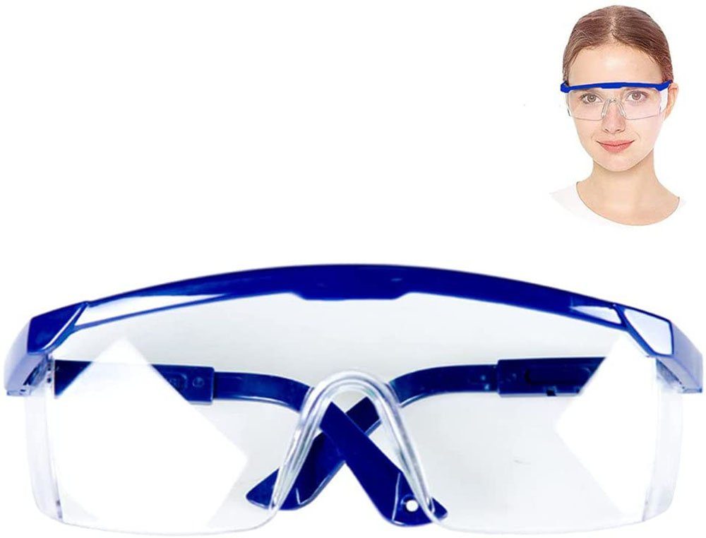 Laborbrille einstellbar Augenschutz Arbeitsschutzbrille Sicherheitsbrille Brille 
