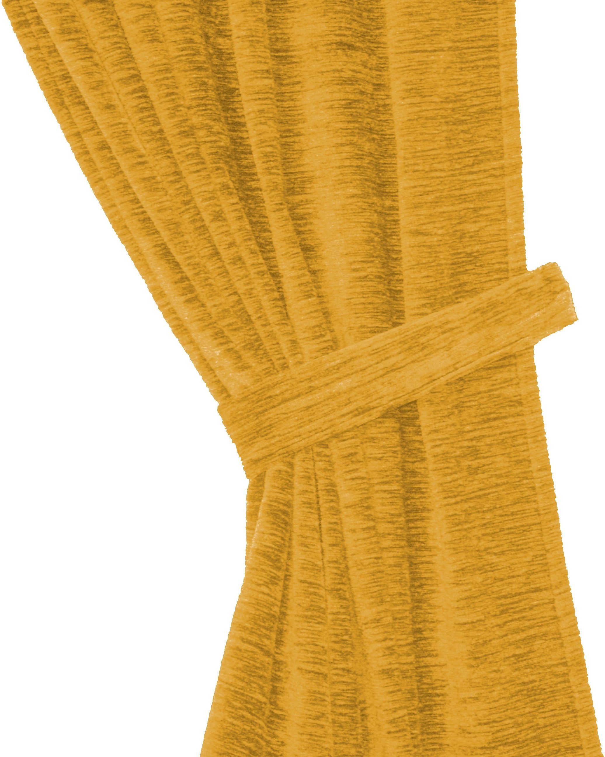 Wirth Raffhalter Thermo-Chenille 288g/m², Gardinen, (2-tlg), 2-er Set