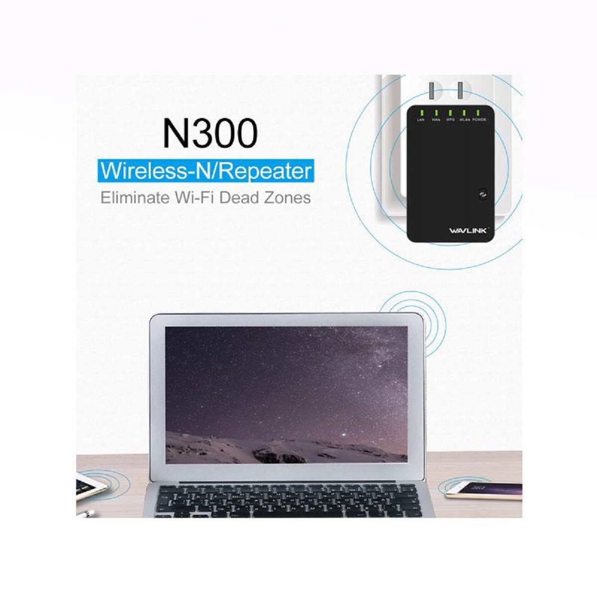 COFI 1453 Wi-Fi Verstärker mit 3 Modi – Repeater, Router, AP EU-Stecker Reichweitenverstärker