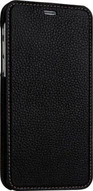 STILGUT Smartphone-Hülle iPhone X/XS Case Book Type aus Leder ohne Clip für Linkshänder 14,73 cm (5,8 Zoll)