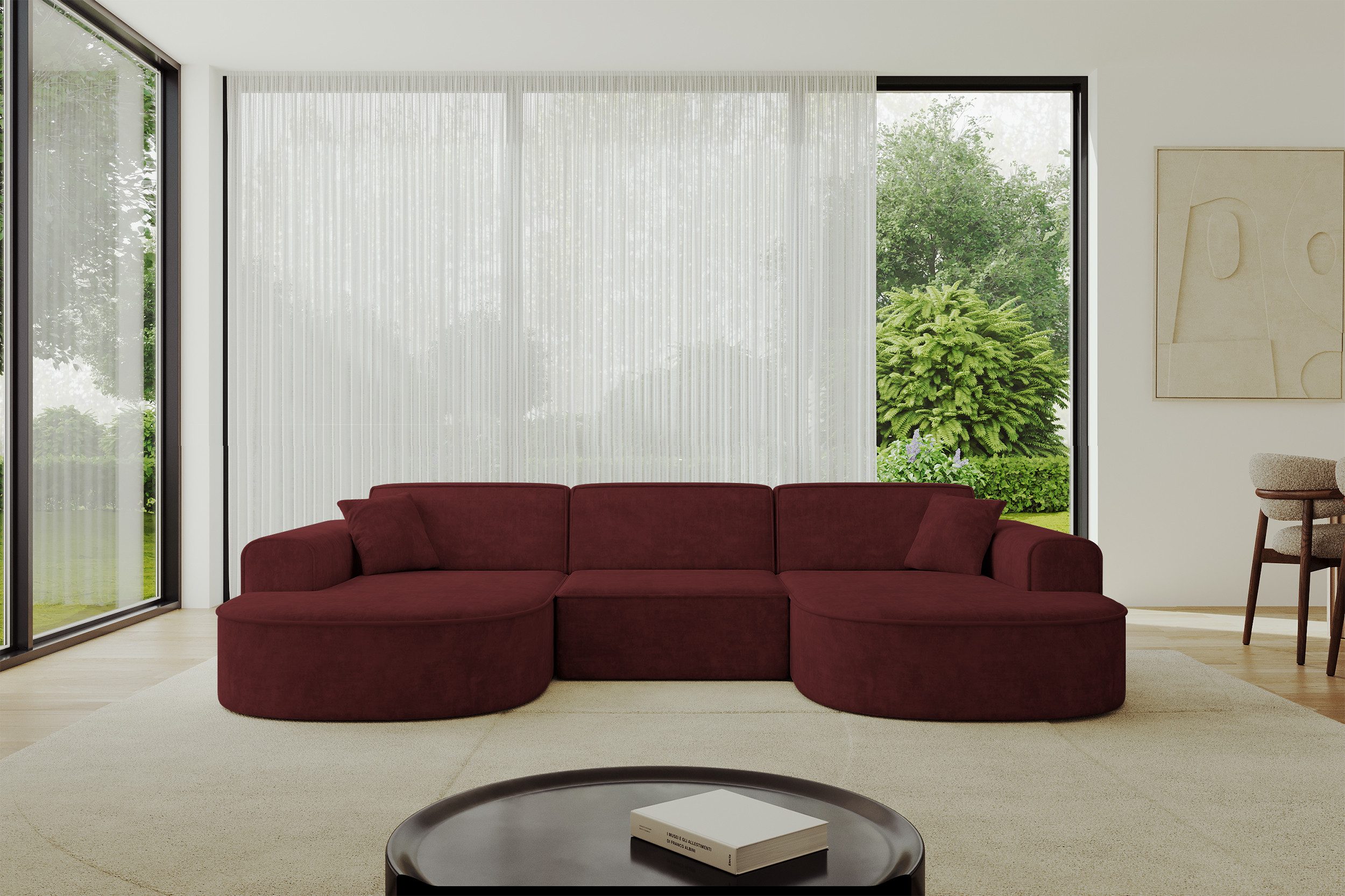 ALTDECOR Wohnlandschaft MARI-U1, Sofa Praktische Bequeme Funktionsecke Couch U-Form Eckcouch, Corner Sofa U-Form Vielseitige Sofa Wohnlandschaft Wohnzimmer