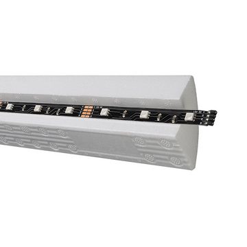 Decosa Zierleiste Decosa Lichtleiste G35 (Karoline) 42 x 45mm, Länge: 2 m, Kleben, Polystyrol (Styropor), 1-St., Für LED-Stripes zur indirekten Beleuchtung