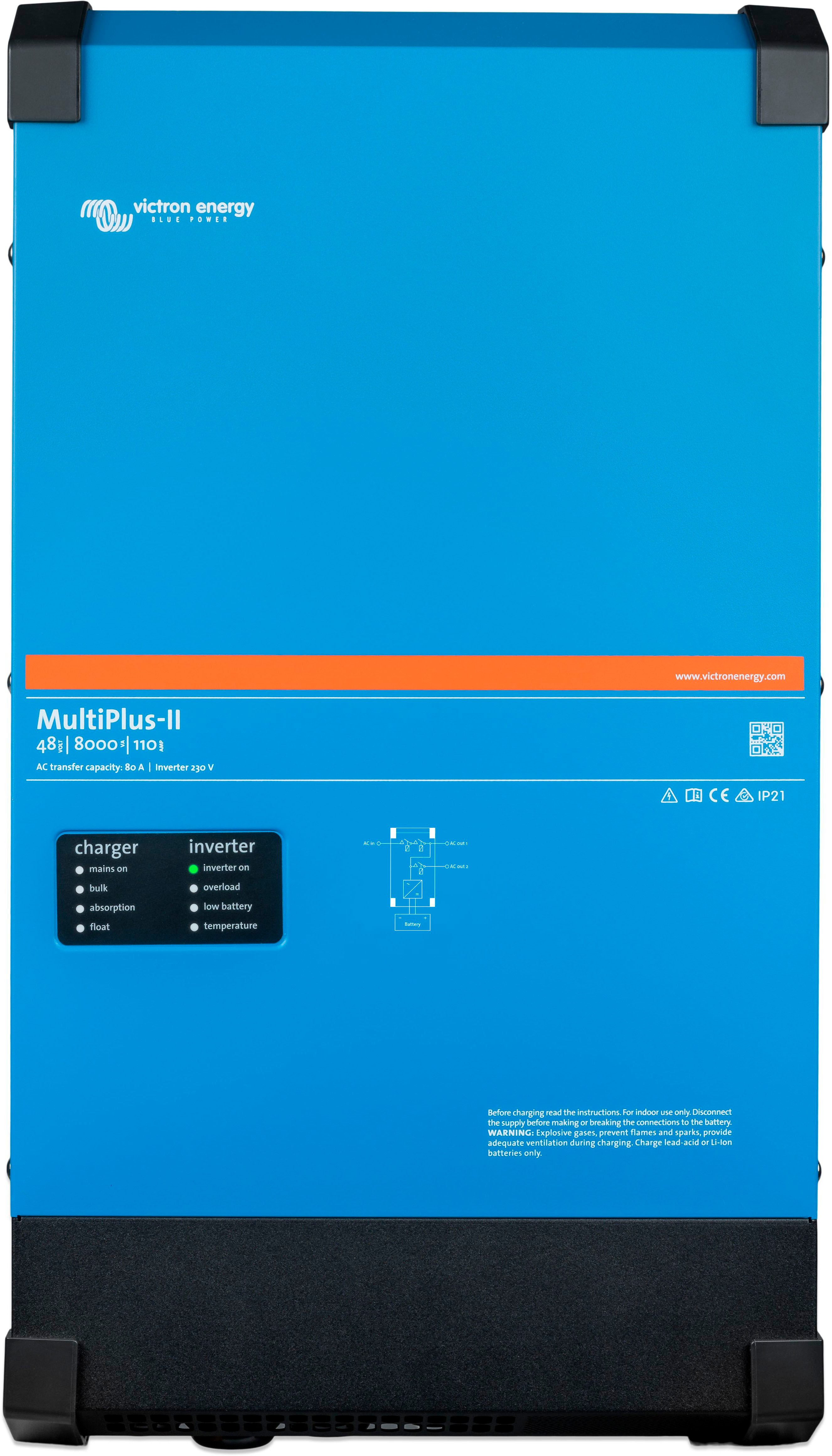 Victron Energy Wechselrichter »Inverter / Charger Victron MultiPlus-II 48/8000/110-100/100 230V«, 8000 W, 48 VDC