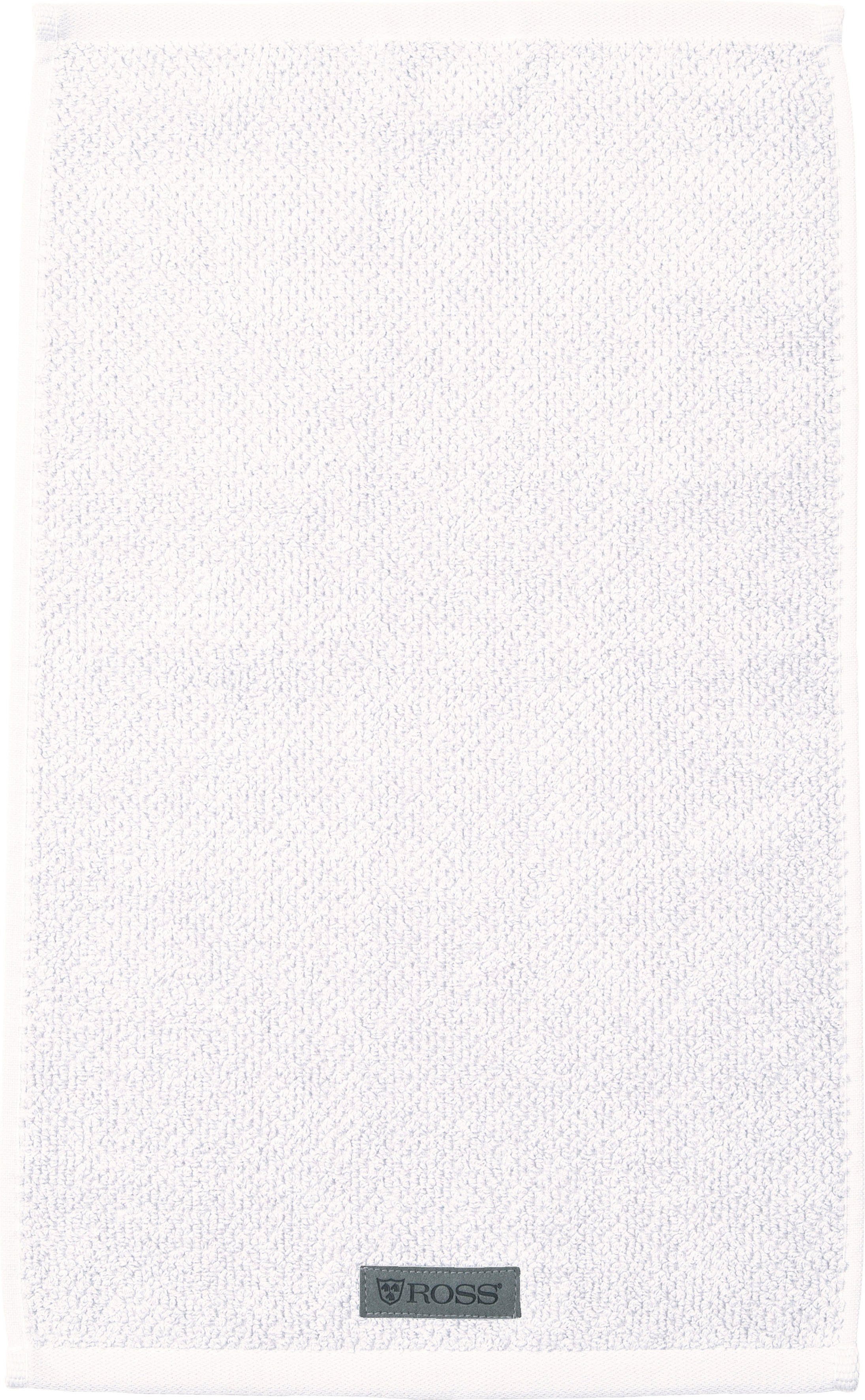 ROSS % Bio-Baumwolle Frottier (6-St), 100 Selection, Gästehandtücher weiß