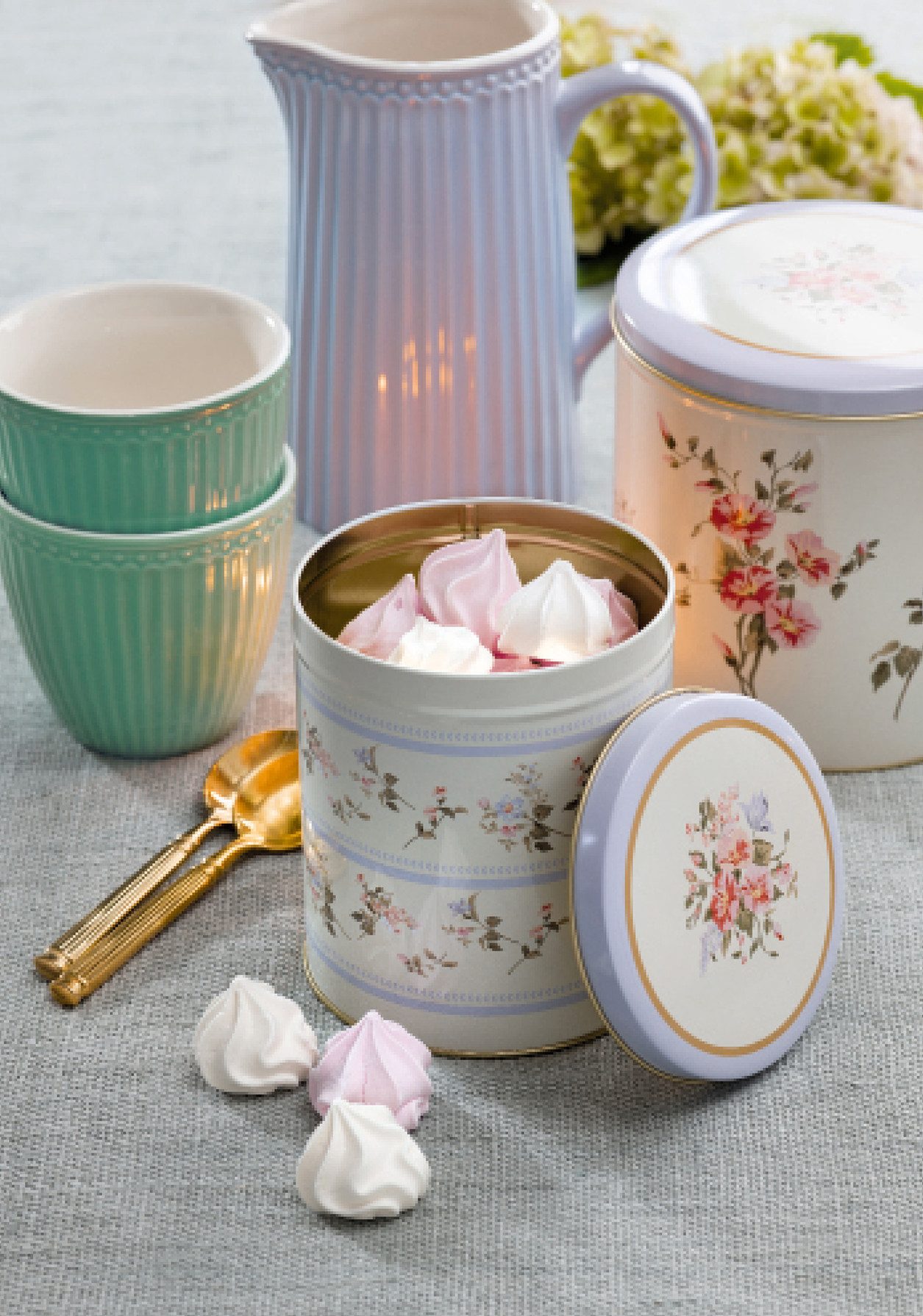 Greengate Becher Alice Latte Cup lavender 0,3 l, Steingut