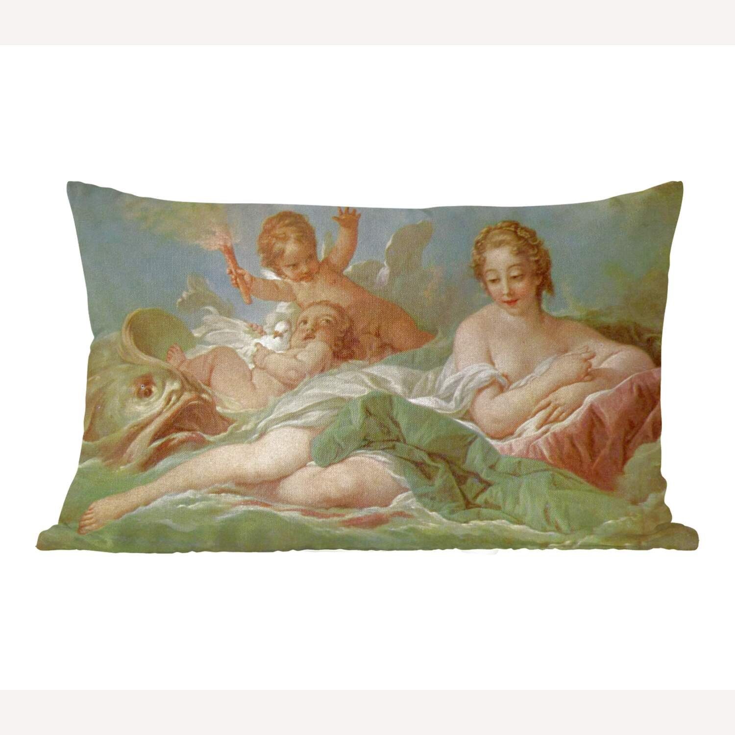 MuchoWow Dekokissen Die Geburt der Venus - Gemälde von Francois Boucher, Wohzimmer Dekoration, Zierkissen, Dekokissen mit Füllung, Schlafzimmer