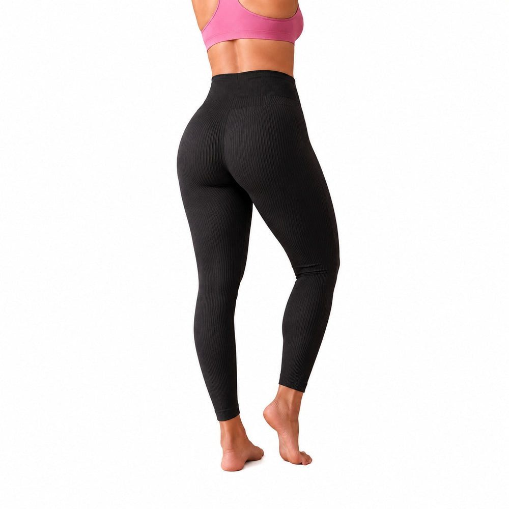 Da Meso Leggings Seamless Shaping Leggings Damen High Waist Ribbed Sport & Alltag B-916