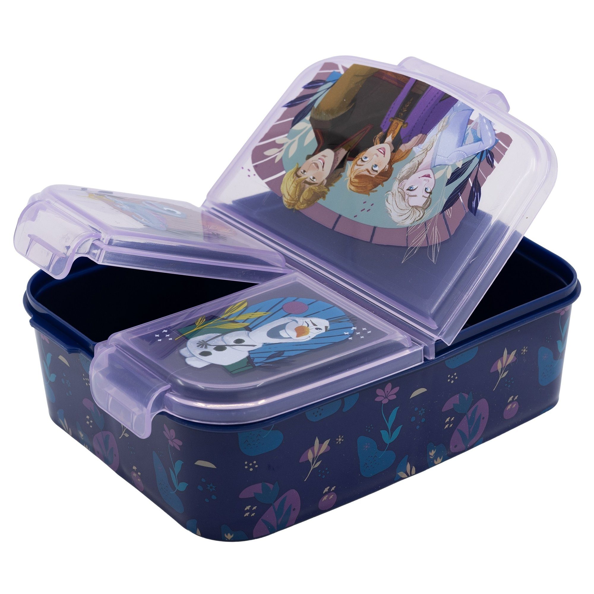 Disney Lunchbox Disney Anna Trinkflasche 370 ml 2 3 Die Set, Kinder tlg Eiskönigin Kammern Elsa Brotdose