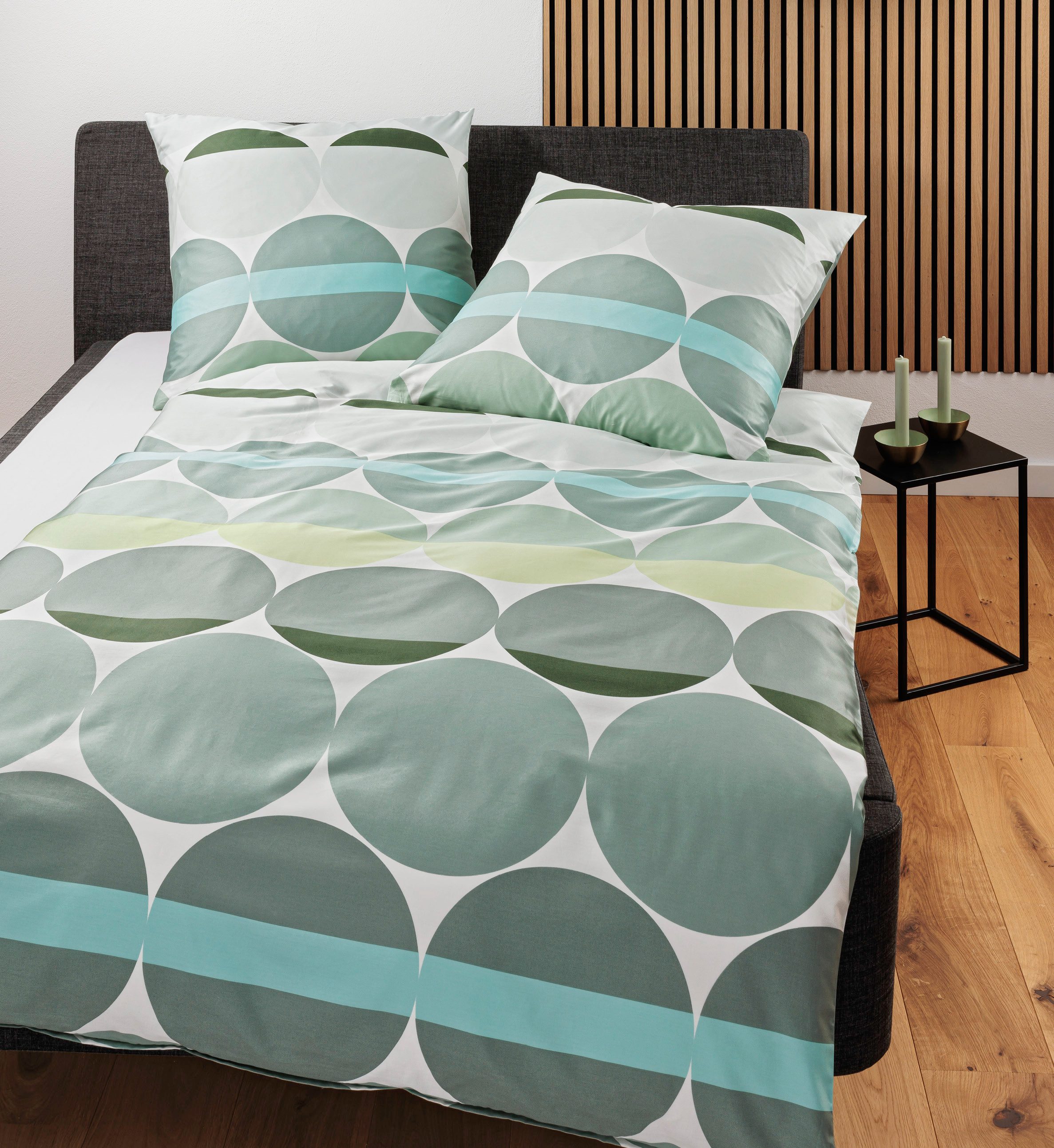 Janine Janine Mako-Satin Bettwäsche J. D. 87104 grau sand Größe:  240x220 c günstig online kaufen